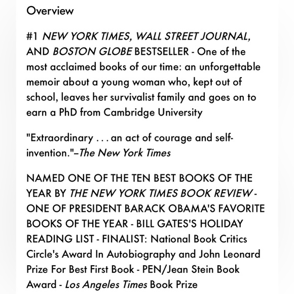 Book: Educated x Tara Westover - Picture 2 of 7